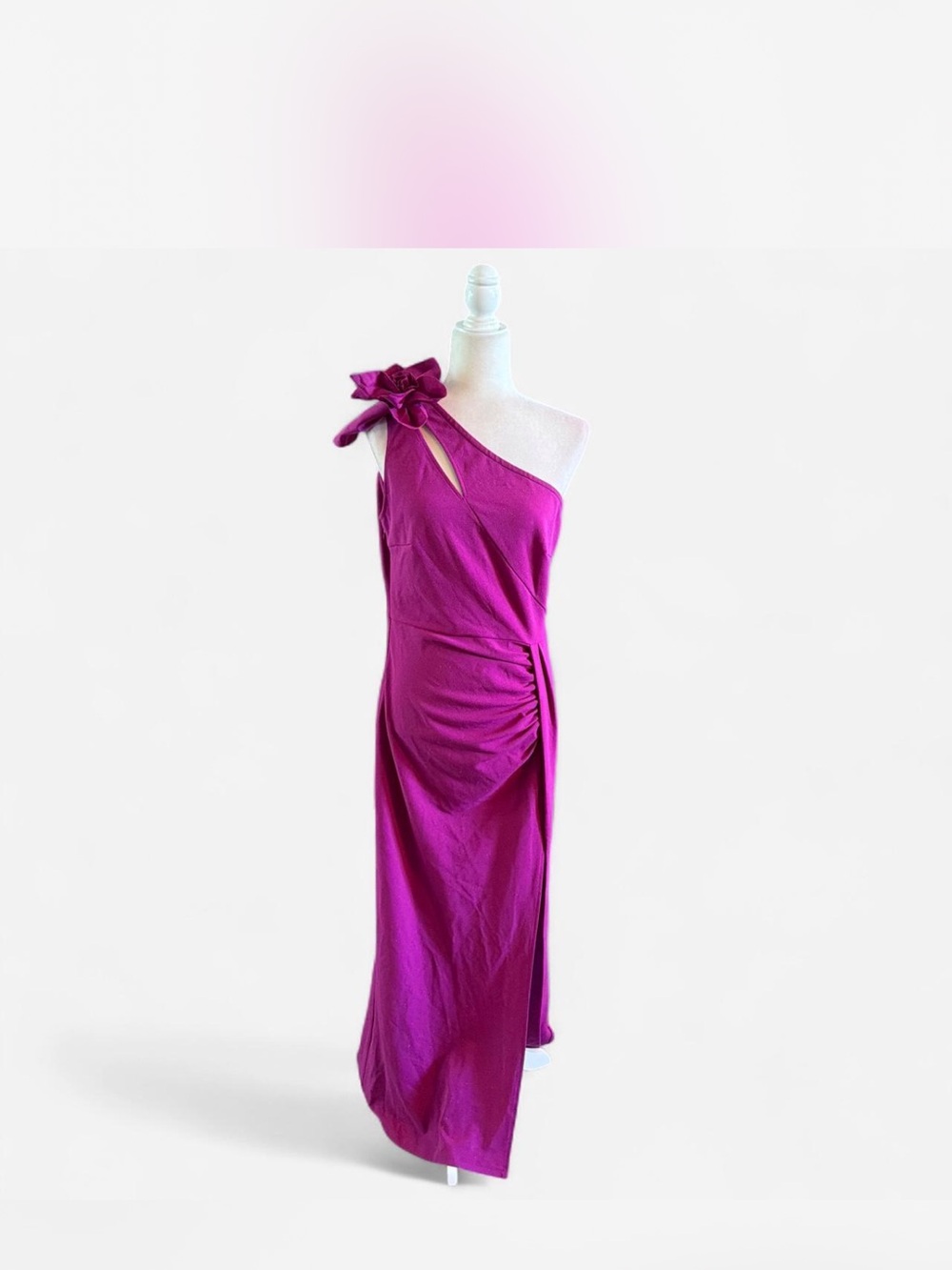 Womens Large One Shoulder Gown - New